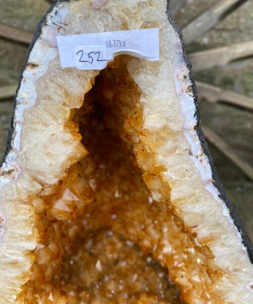 Citrine Geode 252 Crystal Cluster Druzy Premium Grade 18.37kg H38xW25xD22cm - Image 8