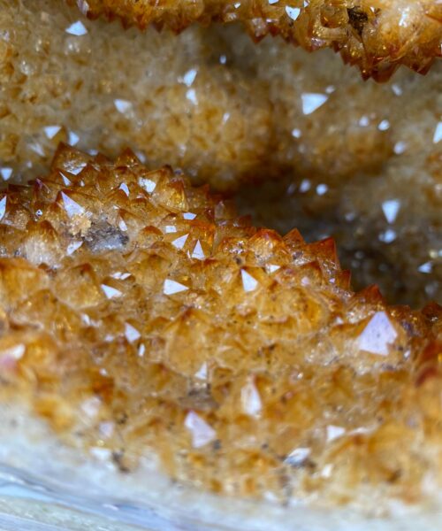Tall Citrine Geode 259 Crystal Cluster Druzy Premium Grade 18.73kg H47xW21xD18cm - Image 11