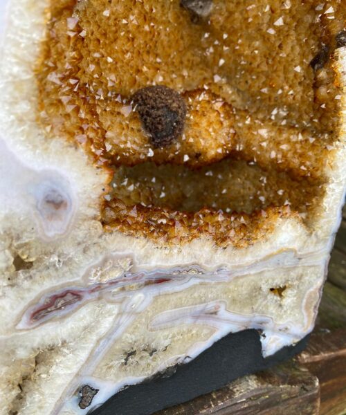 Tall Citrine Geode 259 Crystal Cluster Druzy Premium Grade 18.73kg H47xW21xD18cm - Image 12