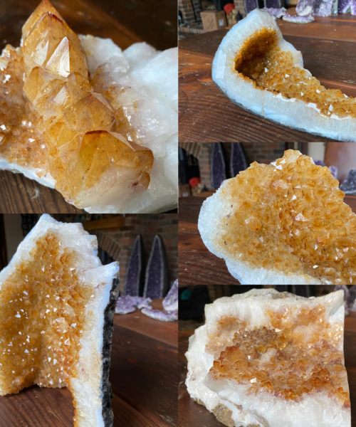 Citrine Special Druzy Pieces