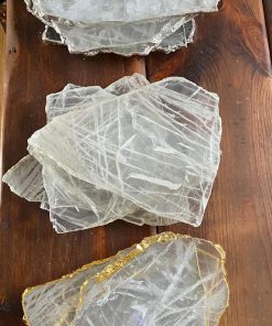 Clear Crystal Quartz Platters