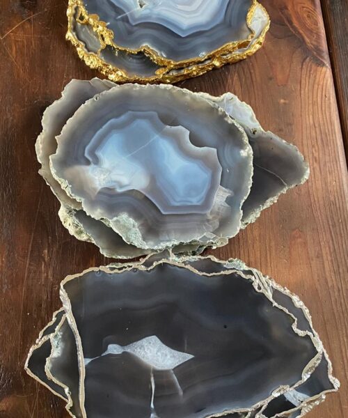 Grey Agate Platters