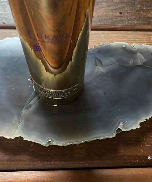 Large Premium Grey Agate Natural Shape Natural Edge Platter 2 / Cheeseboard / Tray / Sign Board L32xW17xD1cm – 1219g - Image 9