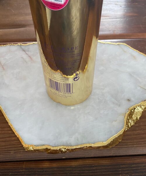 Large Premium White Quartz Natural Shape Gold Edge Platter 5 / Cheeseboard / Tray / Sign Board L34xW21xD1cm - 1467g - Image 15