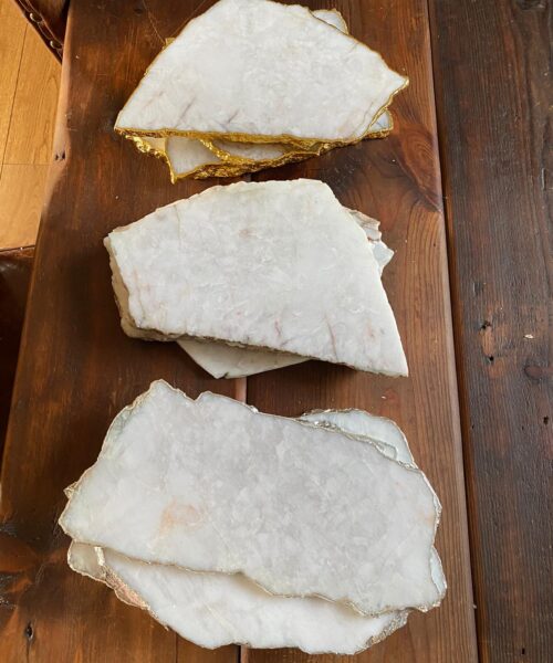 White Quartz Platters