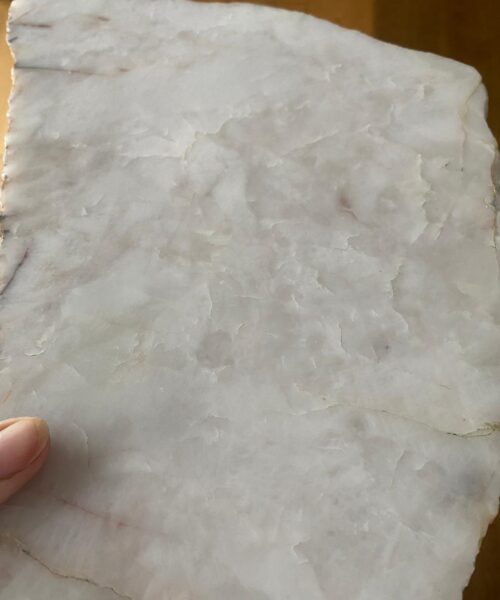 Large Premium White Quartz Natural Shape Natural Edge Platter 1 / Cheeseboard / Tray / Sign Board L32xW22xD1cm - 1466g - Image 14