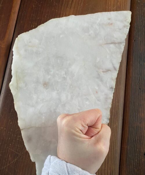 Large Premium White Quartz Natural Shape Natural Edge Platter 1 / Cheeseboard / Tray / Sign Board L32xW22xD1cm - 1466g - Image 18
