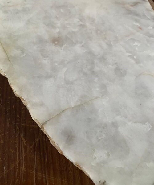 Large Premium White Quartz Natural Shape Natural Edge Platter 1 / Cheeseboard / Tray / Sign Board L32xW22xD1cm - 1466g - Image 3