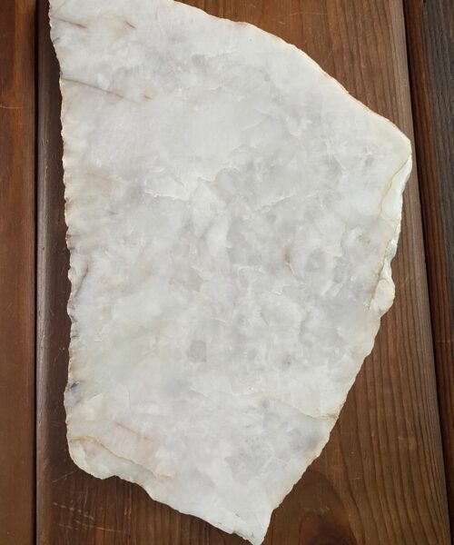 Large Premium White Quartz Natural Shape Natural Edge Platter 1 / Cheeseboard / Tray / Sign Board L32xW22xD1cm - 1466g - Image 5
