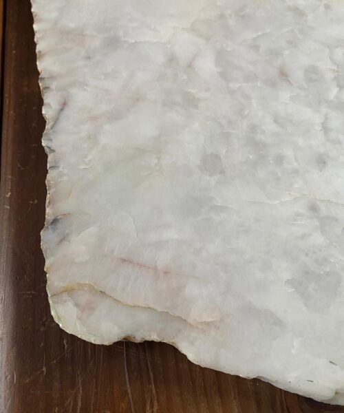 Large Premium White Quartz Natural Shape Natural Edge Platter 1 / Cheeseboard / Tray / Sign Board L32xW22xD1cm - 1466g - Image 6
