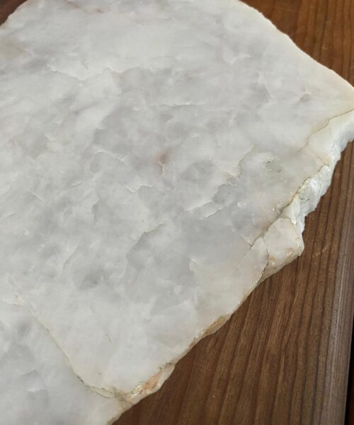 Large Premium White Quartz Natural Shape Natural Edge Platter 1 / Cheeseboard / Tray / Sign Board L32xW22xD1cm - 1466g - Image 7