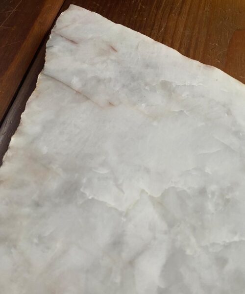 Large Premium White Quartz Natural Shape Natural Edge Platter 1 / Cheeseboard / Tray / Sign Board L32xW22xD1cm - 1466g - Image 8