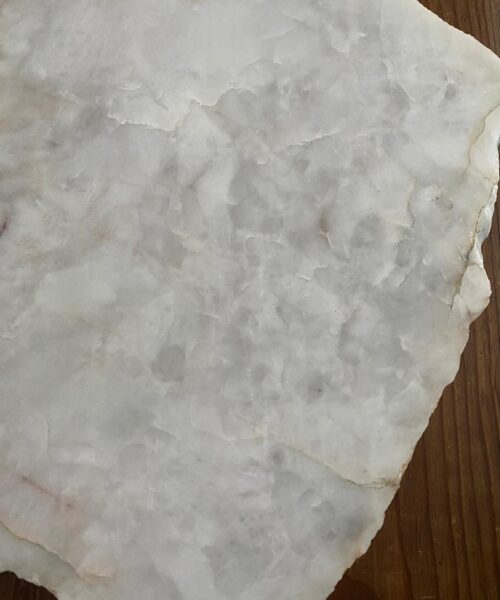 Large Premium White Quartz Natural Shape Natural Edge Platter 1 / Cheeseboard / Tray / Sign Board L32xW22xD1cm - 1466g - Image 9