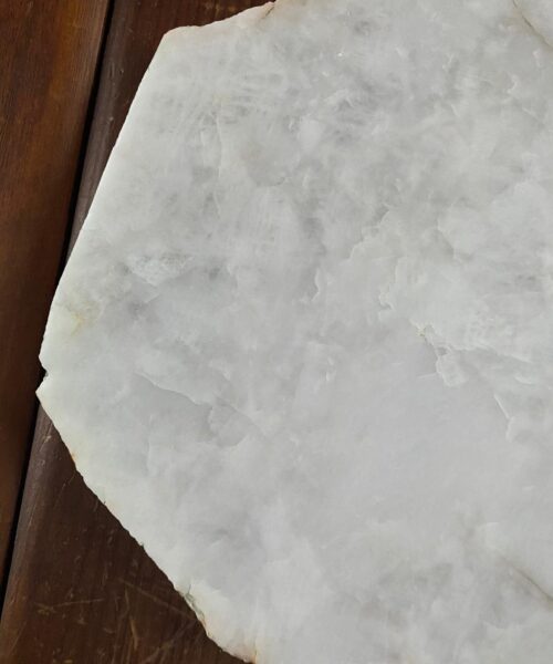 Large Premium White Quartz Natural Shape Natural Edge Platter 2 / Cheeseboard / Tray / Sign Board L33xW20xD1cm - 1495g - Image 9