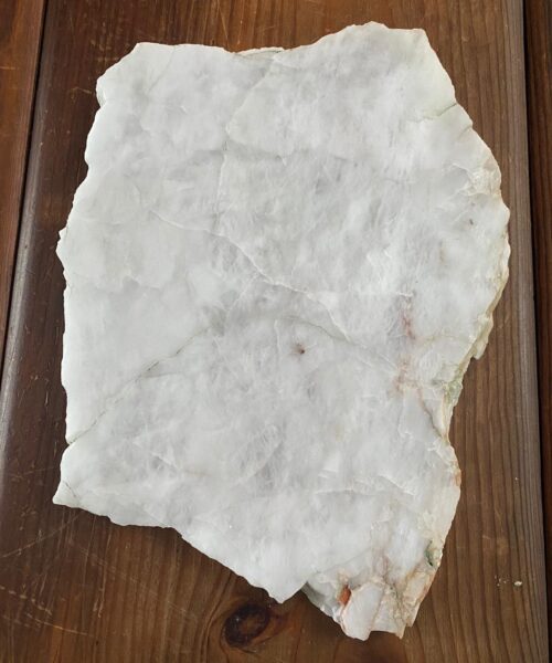 Large Premium White Quartz Natural Shape Natural Edge Platter 3 / Cheeseboard / Tray / Sign Board L33xW20xD1cm - 1136g