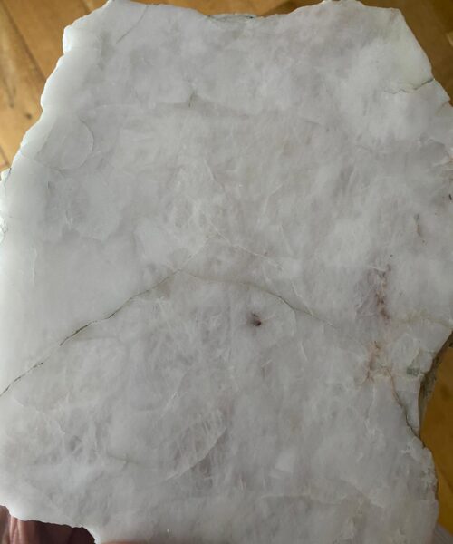Large Premium White Quartz Natural Shape Natural Edge Platter 3 / Cheeseboard / Tray / Sign Board L33xW20xD1cm - 1136g - Image 11