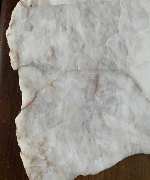 Large Premium White Quartz Natural Shape Natural Edge Platter 3 / Cheeseboard / Tray / Sign Board L33xW20xD1cm - 1136g - Image 5