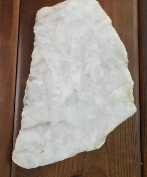 Large Premium White Quartz Natural Shape Natural Edge Platter 4 / Cheeseboard / Tray / Sign Board L34xW20xD1cm - 1364g