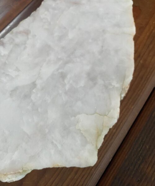 Large Premium White Quartz Natural Shape Natural Edge Platter 4 / Cheeseboard / Tray / Sign Board L34xW20xD1cm - 1364g - Image 3
