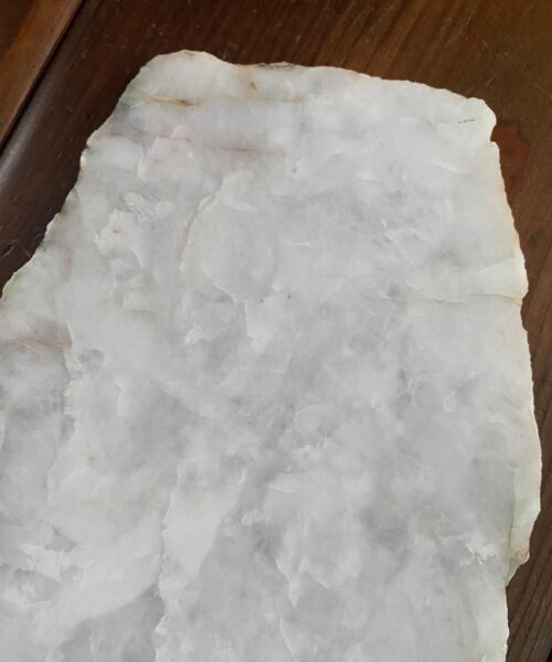 Large Premium White Quartz Natural Shape Natural Edge Platter 4 / Cheeseboard / Tray / Sign Board L34xW20xD1cm - 1364g - Image 4