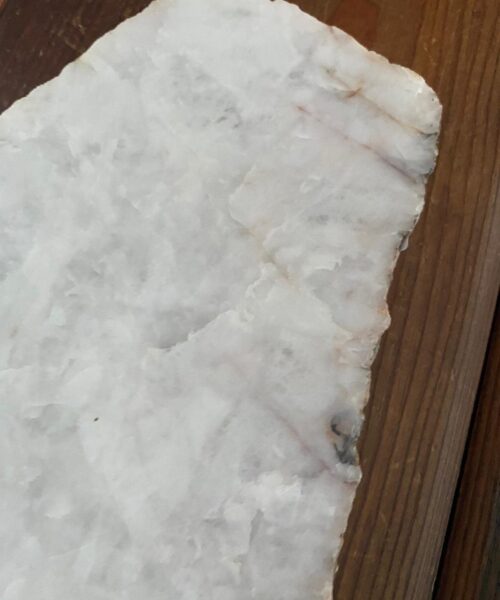Large Premium White Quartz Natural Shape Natural Edge Platter 4 / Cheeseboard / Tray / Sign Board L34xW20xD1cm - 1364g - Image 6