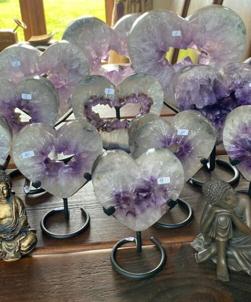 Amethyst Hearts Iron Base