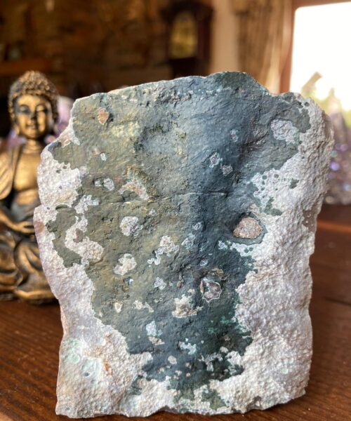 Premium High Grade Amethyst Angel Aura Druzy 106 Mini Geode Cluster Piece Cut Base 783g H9.5xW7.5xD6cm - Image 3