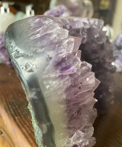 Premium High Grade Amethyst Druzy 184 Mini Geode Cluster Piece Cut Base 1.126g H11xW13xD6cm - Image 4