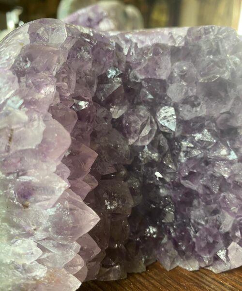 Premium High Grade Amethyst Druzy 184 Mini Geode Cluster Piece Cut Base 1.126g H11xW13xD6cm - Image 5