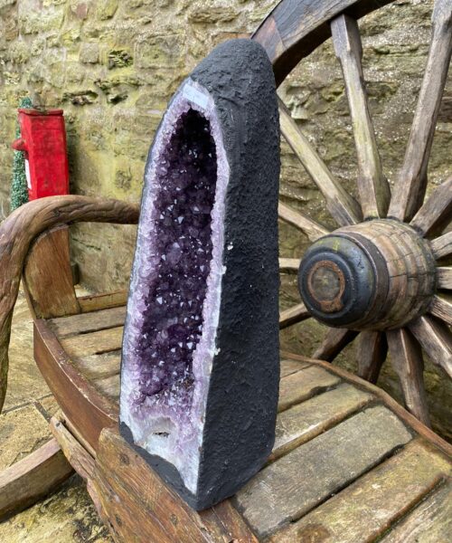 Tall Amethyst Crystal Geode 616 Premium Queen Grade 22.81kg – H56xW21xD22cm - Image 11