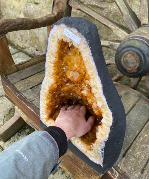 Citrine Geode 302 Crystal Cluster Druzy Premium Grade 25.84kg H42xW29xD25cm - Image 14