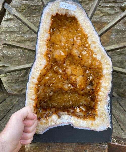 Alternative view of Citrine Geode 302 Crystal Cluster Druzy Premium Grade 25.84kg H42xW29xD25cm