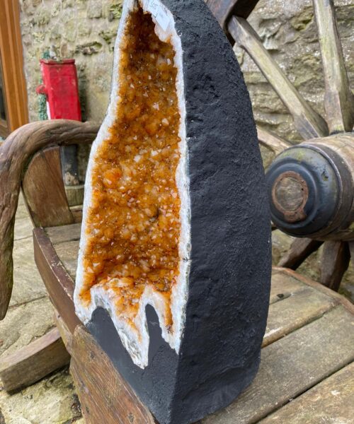 Tall Citrine Geode 305 Crystal Cluster Druzy Premium Grade 28.49kg H50xW29xD23cm - Image 14