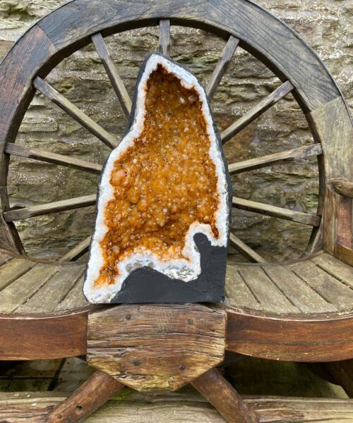 Alternative view of Tall Citrine Geode 305 Crystal Cluster Druzy Premium Grade 28.49kg H50xW29xD23cm