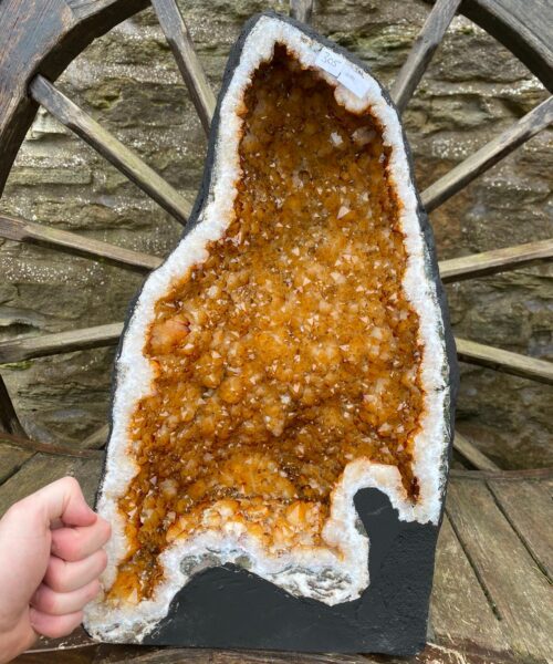 Tall Citrine Geode 305 Crystal Cluster Druzy Premium Grade 28.49kg H50xW29xD23cm - Image 3