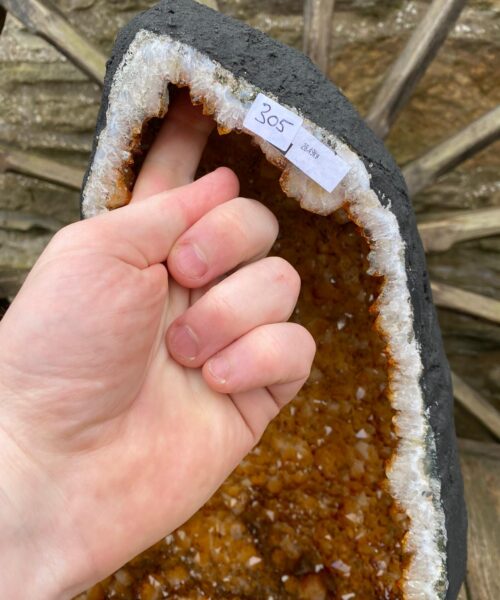 Tall Citrine Geode 305 Crystal Cluster Druzy Premium Grade 28.49kg H50xW29xD23cm - Image 4