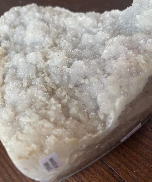 Large White Amethyst Heart 10 White Quartz Geode Crystal Gift 1.337kg - H12xW14.5xD6cm - Image 3