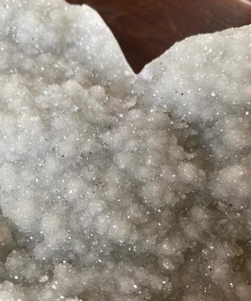 Large White Amethyst Heart 7 White Quartz Geode Crystal Gift 1.342kg - H16xW16xD5.5cm - Image 4