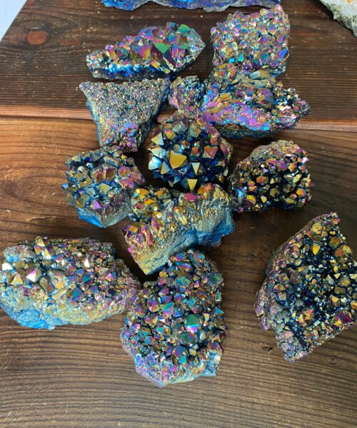 Rainbow Druzy Cluster Pieces 200-400g