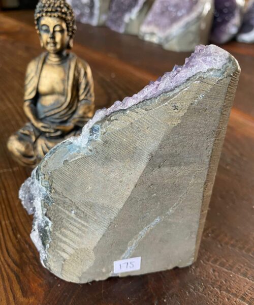 Premium High Grade Amethyst Druzy 175 Mini Geode Cluster Piece Cut Base 722g H12xW6xD10cm - Image 3