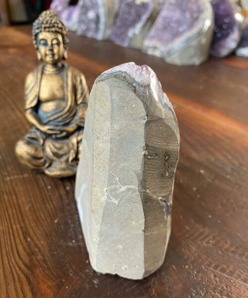 Premium High Grade Amethyst Druzy 175 Mini Geode Cluster Piece Cut Base 722g H12xW6xD10cm - Image 4