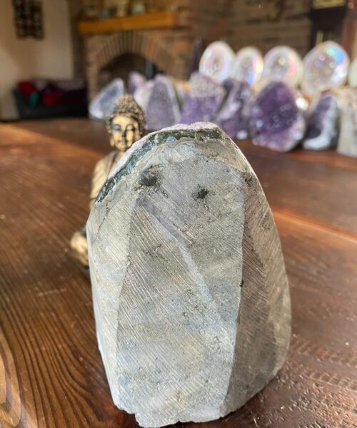 Premium High Grade Amethyst Druzy 210 Mini Geode Cluster Piece Cut Base 925g H11.5xW9xD8cm - Image 3