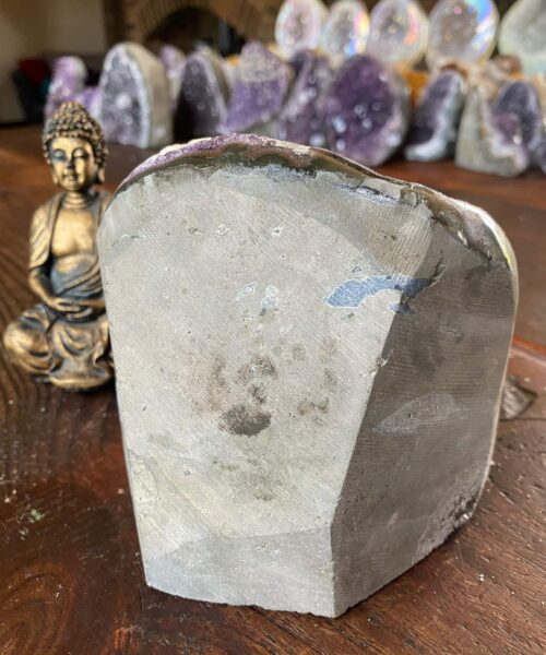 Premium High Grade Amethyst Druzy 216 Mini Geode Cluster Piece Cut Base 1.812g H12.5xW13xD10.5cm - Image 5