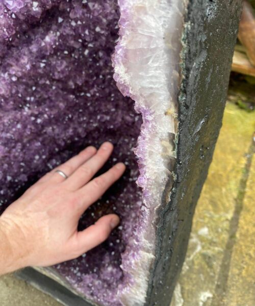Very Tall Amethyst Crystal Geode 731 Premium Queen Grade 93kg – H114xW30xD32cm - Image 12