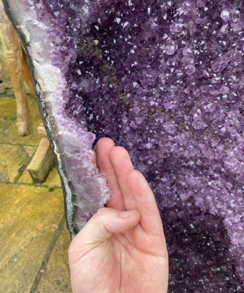 Very Tall Amethyst Crystal Geode 731 Premium Queen Grade 93kg – H114xW30xD32cm - Image 9
