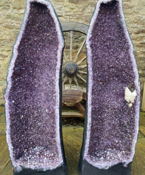 Very Tall Amethyst Crystal Geode PAIR 735 & 736 Premium Queen Grade 119kg each - H121xW37xD31cm - Image 33