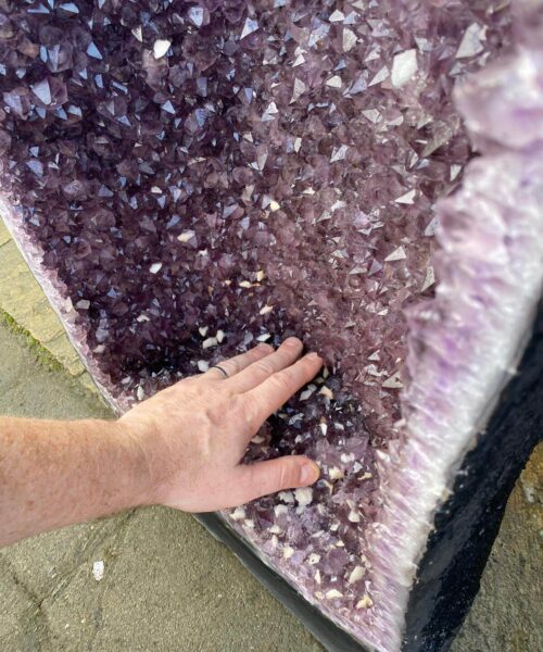 Very Tall Amethyst Crystal Geode PAIR 735 & 736 Premium Queen Grade 119kg each - H121xW37xD31cm - Image 30