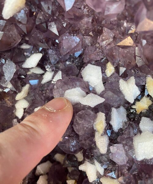 Very Tall Amethyst Crystal Geode PAIR 735 & 736 Premium Queen Grade 119kg each - H121xW37xD31cm - Image 31