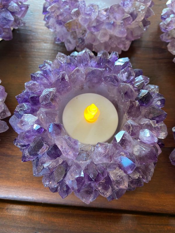 Amethyst Geode candle