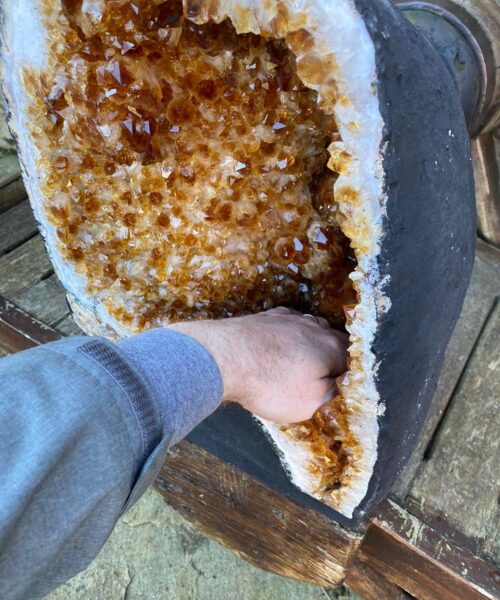 Citrine Geode 324 Crystal Cluster Druzy Premium Grade 29.8kg H42xW29xD25cm - Image 15